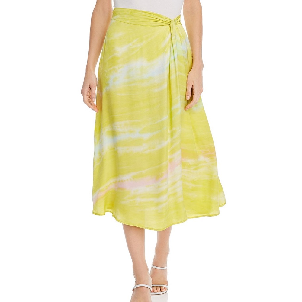 Revolve Satin Midi Skirt NWT Size S